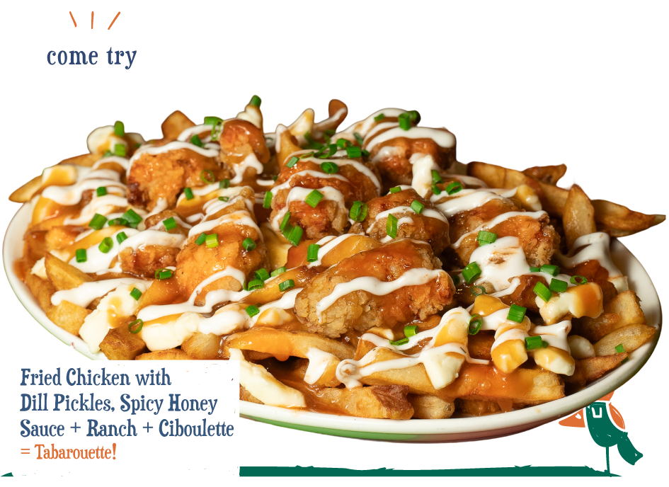 Poutine of the month beef veggies